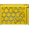 Соты с пчёлами - рельефная stl модель для ЧПУ