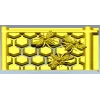 Соты с пчёлами - рельефная stl модель для ЧПУ