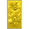 Bees on Daisies - High-Relief STL Panel for CNC