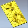 Bees on Daisies - High-Relief STL Panel for CNC