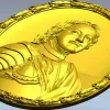 Peter I Oval Medallion - STL Relief for CNC