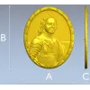 Peter I Oval Medallion - STL Relief for CNC