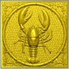 Панно "Рак в рамке" - 3D модель STL для ЧПУ