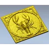 Панно "Рак в рамке" - 3D модель STL для ЧПУ