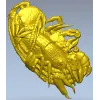 3D модель STL - Речной рак (барельеф) для ЧПУ