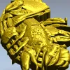 3D модель STL - Речной рак (барельеф) для ЧПУ