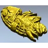 3D модель STL - Речной рак (барельеф) для ЧПУ