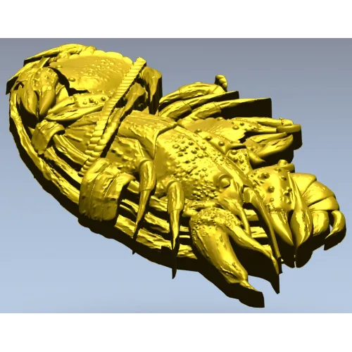 3D модель STL - Речной рак (барельеф) для ЧПУ