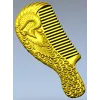 Ornate Phoenix Comb 3D STL for CNC carving