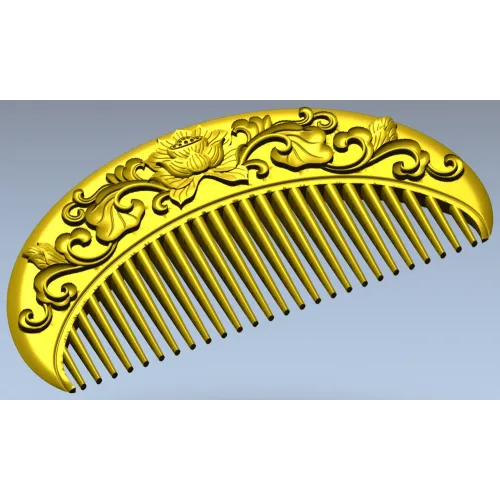 Lotus Crest Comb - STL 3D model for CNC milling