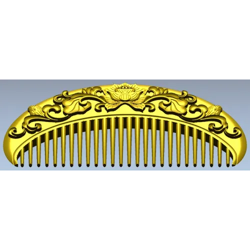 Lotus Crest Comb - STL 3D model for CNC milling