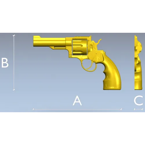 STL модель револьвера для ЧПУ - 3D модель в формате STL