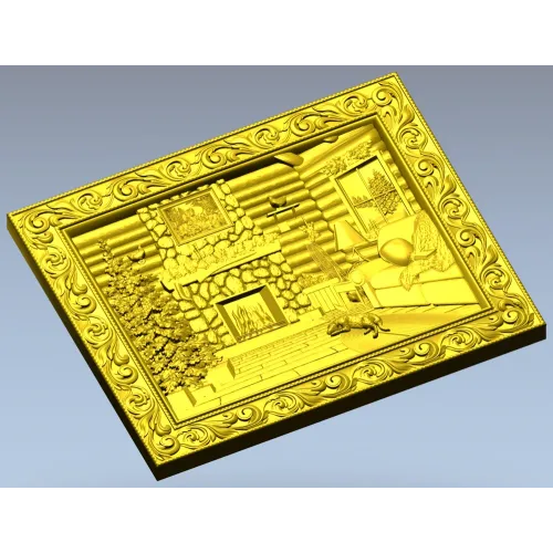 Рождественский камин - 3D модель STL для ЧПУ