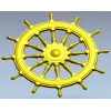 Ship's Wheel Helm - STL 3D Model for CNC Router