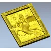 Mermaid high-relief panel STL for CNC