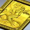 Mermaid high-relief panel STL for CNC