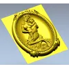 Русалка с сыном - рельефное панно STL для ЧПУ