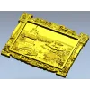 Rus' Riverview Carved Panel - detailed STL 3D model for CNC
