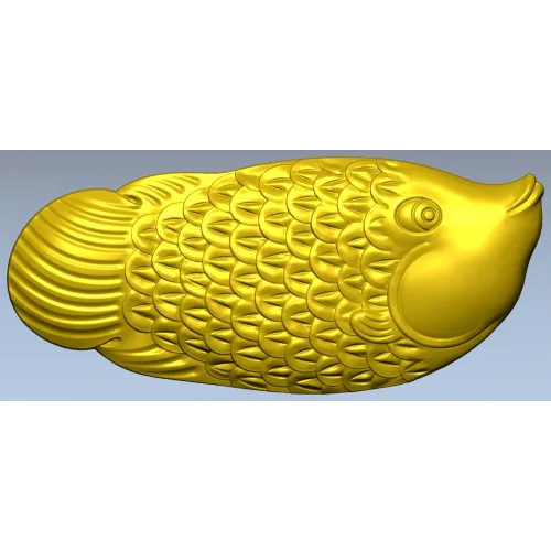 3D модель карпа в рельефе (STL) для ЧПУ