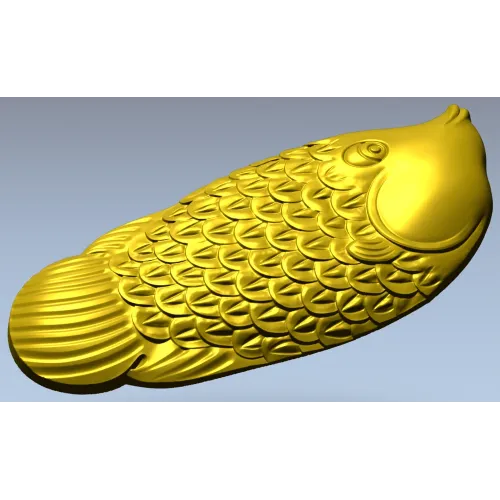 3D модель карпа в рельефе (STL) для ЧПУ