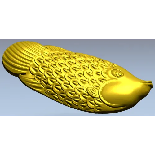 3D модель карпа в рельефе (STL) для ЧПУ