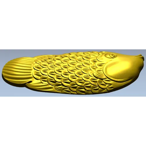 3D модель карпа в рельефе (STL) для ЧПУ