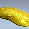 Рельефный карп - 3D модель в формате STL для ЧПУ