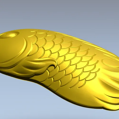 Рельефный карп - 3D модель в формате STL для ЧПУ