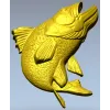 3D модель рыбы - Судак в прыжке (STL для ЧПУ)