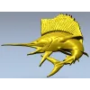 Марлин - рельеф для ЧПУ в формате STL