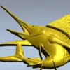 Марлин - рельеф для ЧПУ в формате STL
