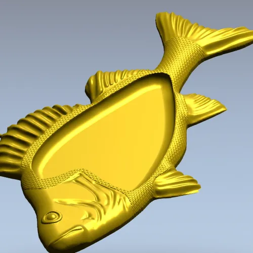 Рыба-поднос - 3D модель STL для фрезера