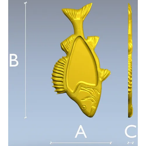 Рыба-поднос - 3D модель STL для фрезера