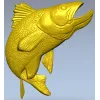 3D модель щуки в формате STL для ЧПУ
