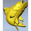 3D модель щуки в формате STL для ЧПУ