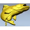 3D модель щуки в формате STL для ЧПУ