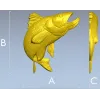 3D модель щуки в формате STL для ЧПУ