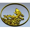 Карп в волнах - 3D модель STL для ЧПУ