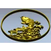 Карп в волнах - 3D модель STL для ЧПУ
