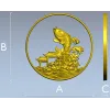 Карп в волнах - 3D модель STL для ЧПУ