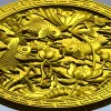 Koi & Lotus Round Relief - STL 3D Model for CNC