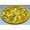 Koi Gate Medallion - detailed 3D STL for CNC milling