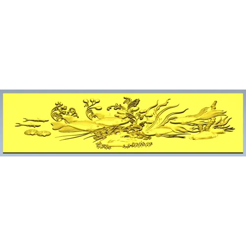 Панно "Подводные карпы" - stl модель для ЧПУ