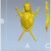 STL модель "Паноплия рыцаря" - 3D модель для ЧПУ