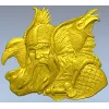 Скандинавский вождь с воронами - STL модель для ЧПУ