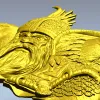 Скандинавский вождь с воронами - STL модель для ЧПУ