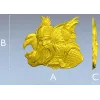 Скандинавский вождь с воронами - STL модель для ЧПУ