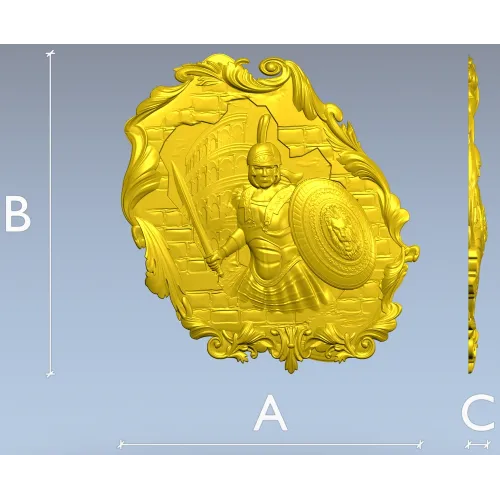 Колизейский Страж - рельефная 3D модель STL для ЧПУ