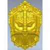 Рыцарский визир в барочном обрамлении - 3D модель STL для ЧПУ