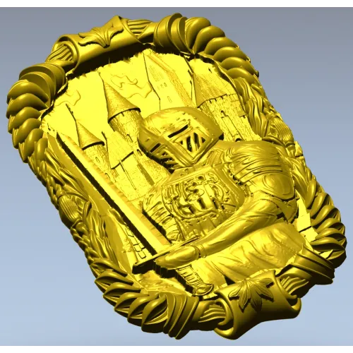 Страж Замка - 3D модель панно для ЧПУ (STL)